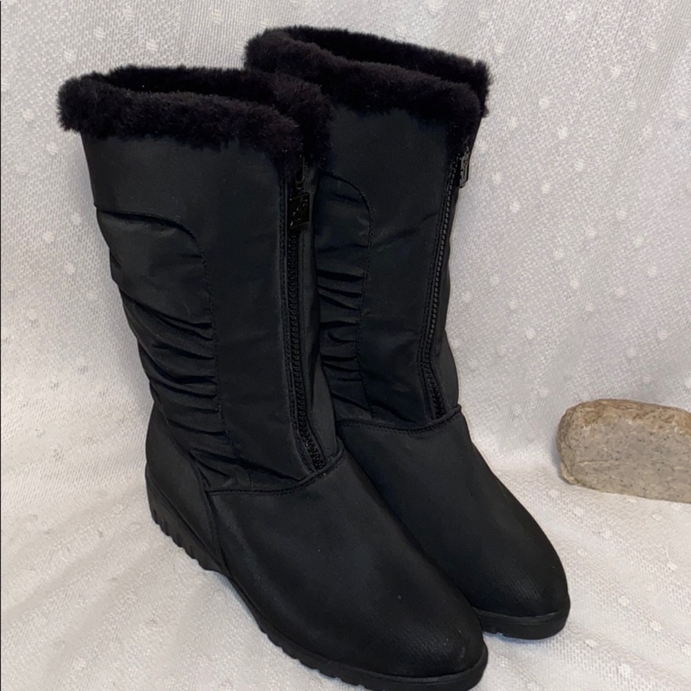 Danexx Womens Winter Boots Front Zipper Boot
